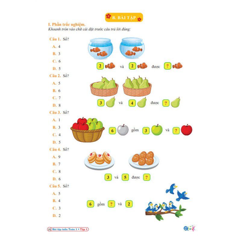 Sách - Bài Tập Tuần Toán Và Tiếng Việt Lớp 1 - Kết Nối Tri Thức Với Cuộc Sống - Học Kỳ 1