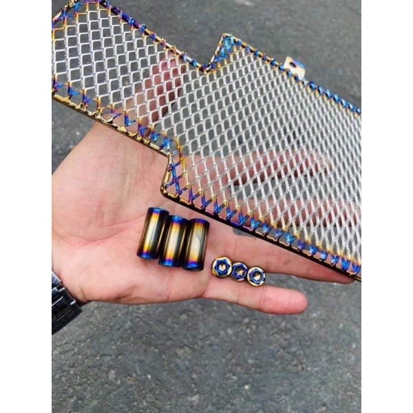 Che két nước titan click ab, vario shvn 2015-2018 , winner  full titan lưới két hợp sắc nét lỗ ché két nhỏ