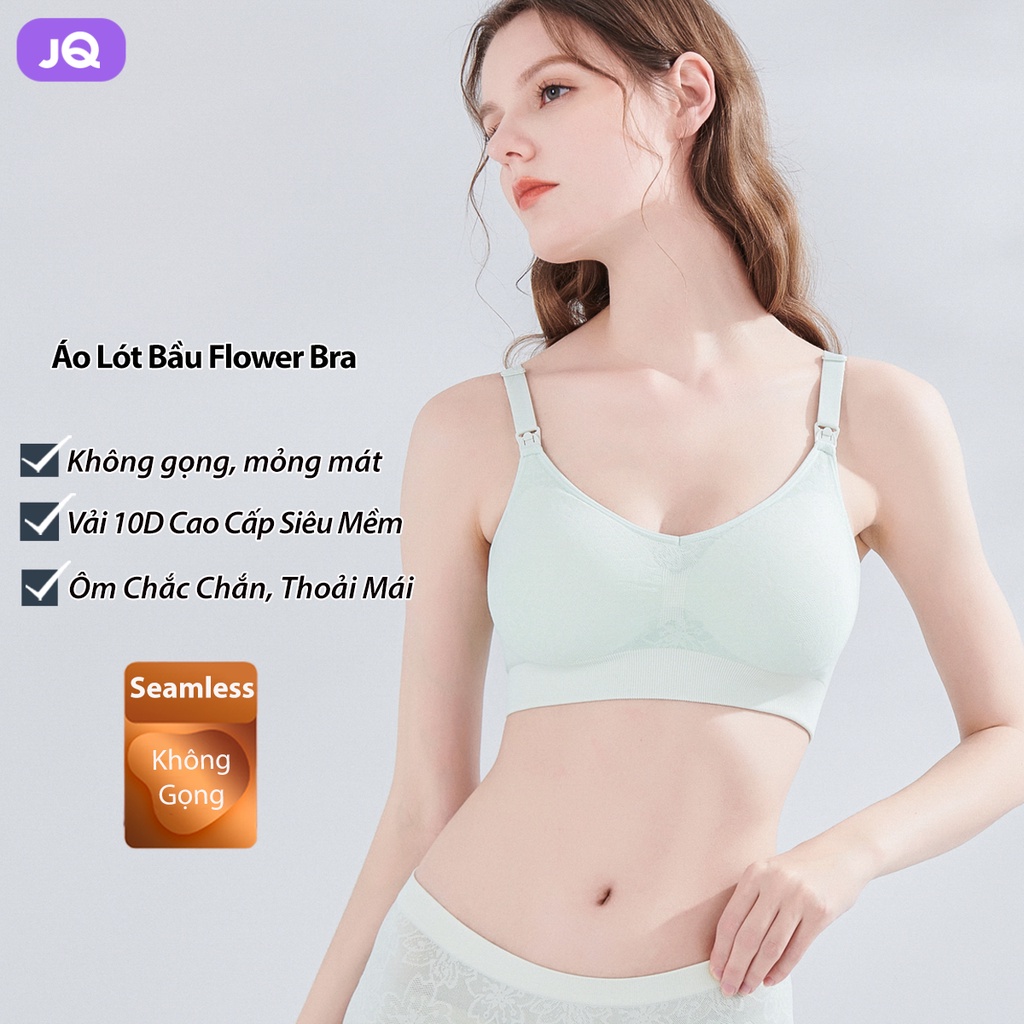 Áo lót cho con bú không gọng JOYNCLEON flower bra mềm mỏng mát - mã KB05