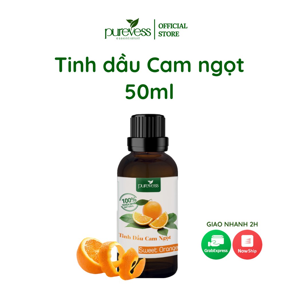 Tinh dầu Cam Ngọt giúp giảm stress và căng thẳng PUREVESS 50ml