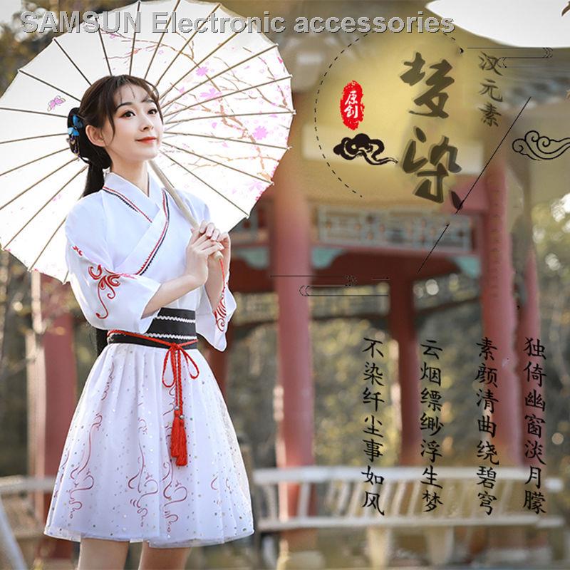 Trang phục hán phục cách tân phong cách Trung Hoa cổ điển thời trang mùa hè cho nữ