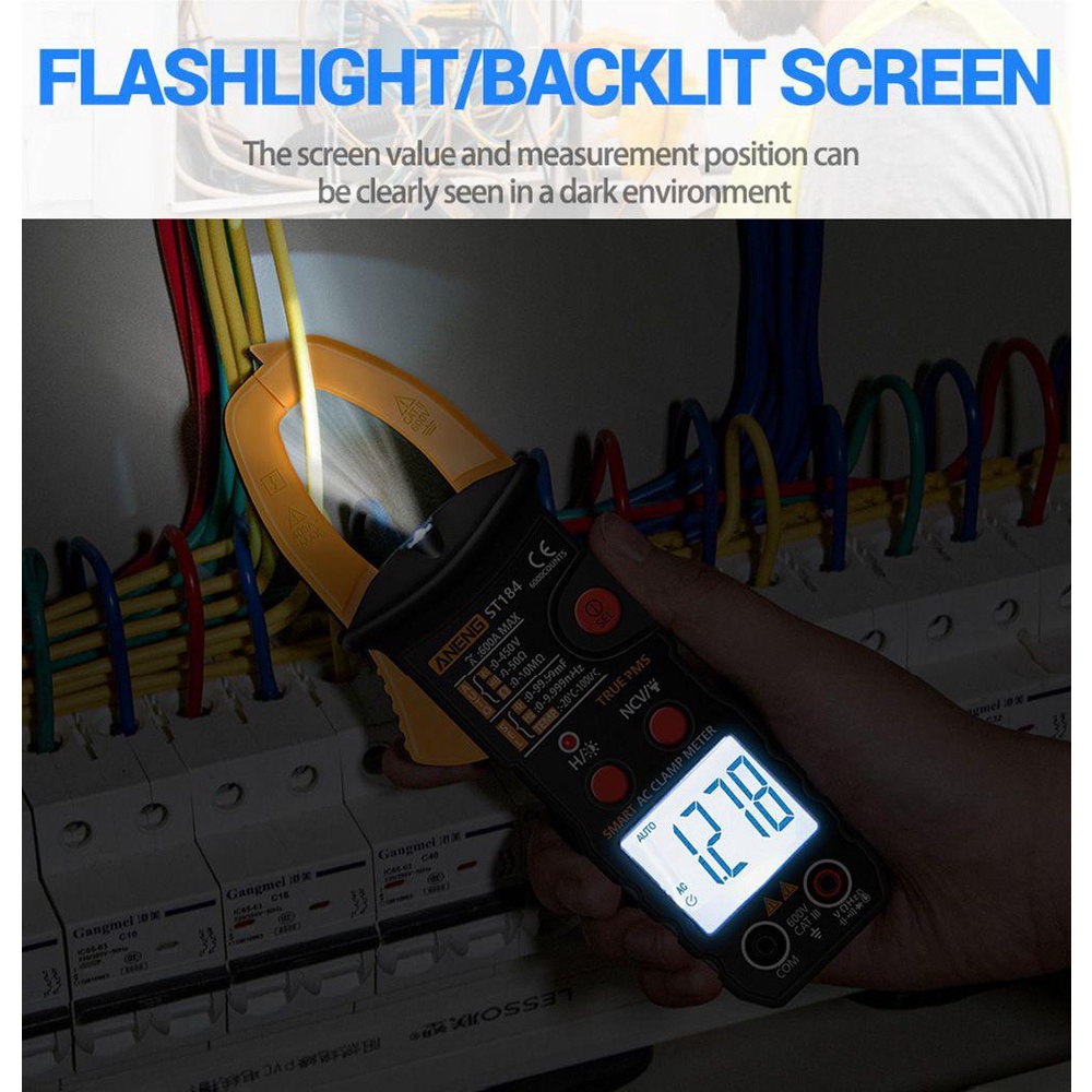 PINEVN Máy Đo Điện Dung Kỹ Thuật Số ANENG ST184 6000 Counts Amp Hz NCV Ohm Chuyên Nghiệp