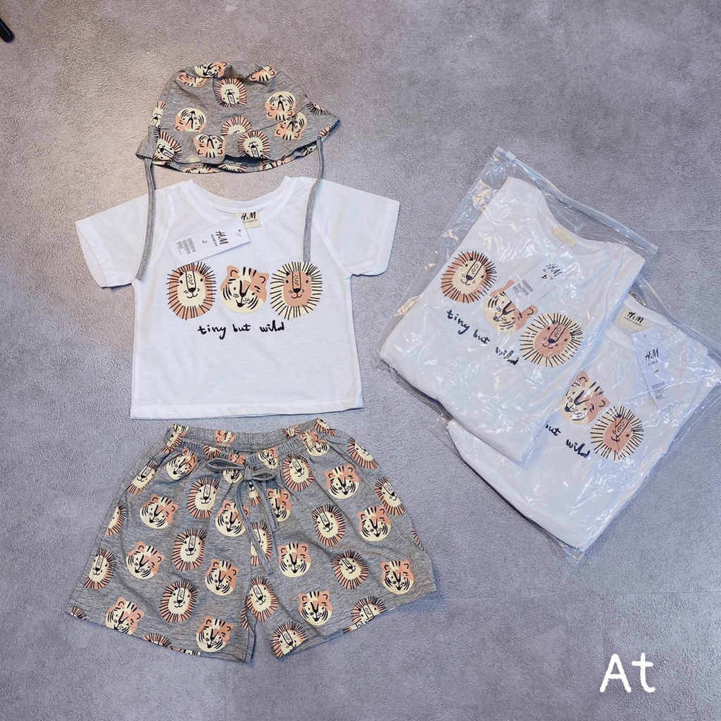 BB44 - BÁN SỈ SET SƯ TỬ TINY KÈM MŨ CHO BÉ
