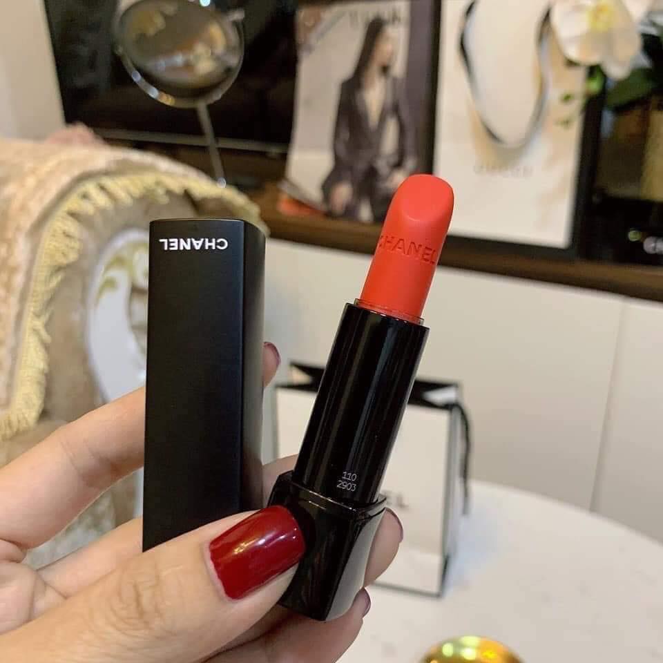 Son thỏi Chanel rouge allure extreme 110 impressive đỏ cam chính hãng