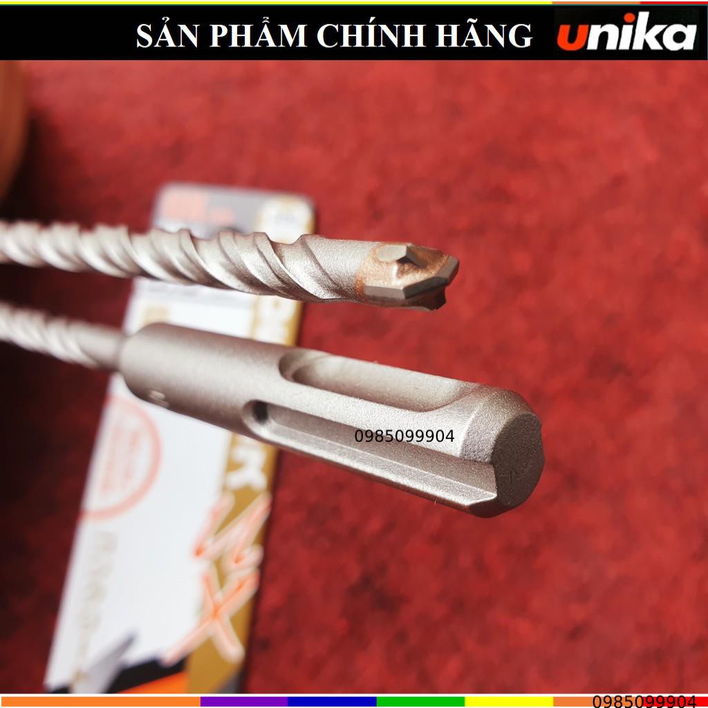 Mũi khoan bê tông cốt thép chân SDS Unika mã UX - Mũi 6 7 8 9 10 12 mm