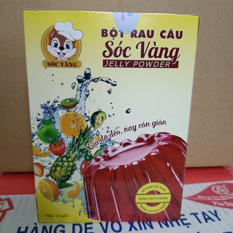 Rau câu sóc vàng hộp 10 gói