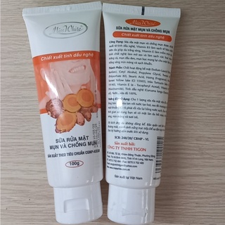 Sữa Rửa Mặt Mụn và Chống Mụn Miss White 100g