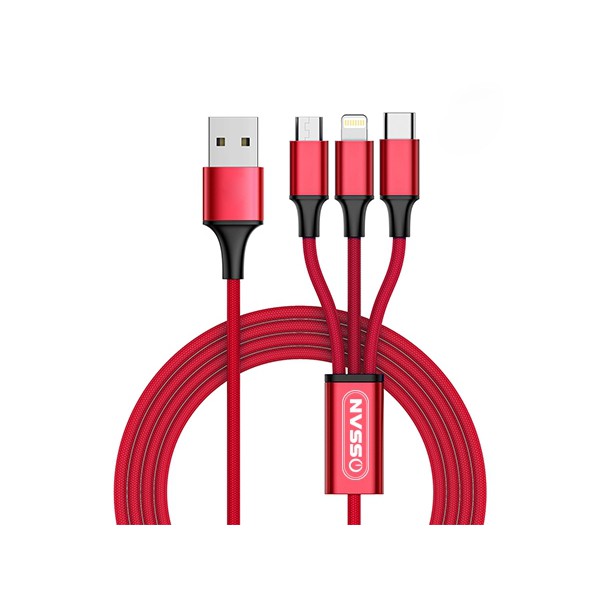 GIAO NHANH 24/24H CÁP SẠC 3 ĐẦU IPHONE, ANDROID, TYPE C