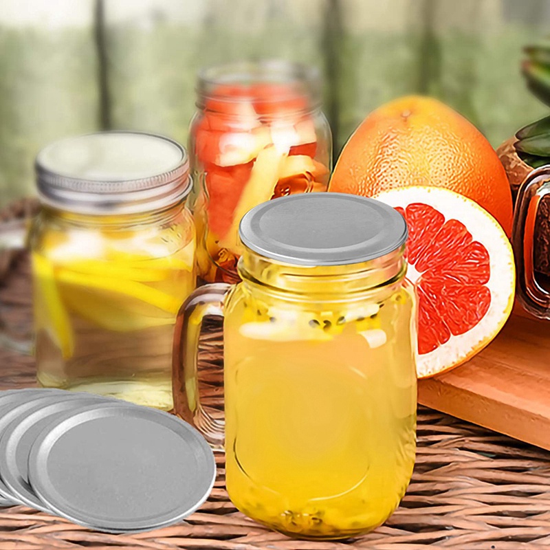 Set 50 Nắp Đậy Hũ 86Mm Bằng Silicone Chống Rò Rỉ Có Thể Tái Sử Dụng