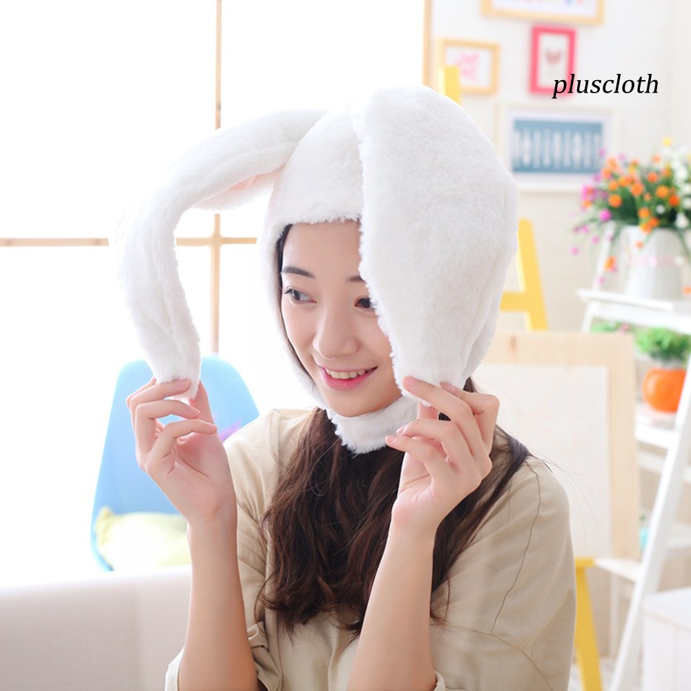 Mũ Chụp Hình Tai Thỏ Dễ Thương Cho Nữ