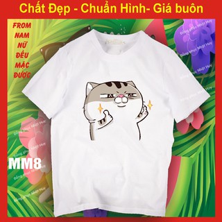 Áo thun mèo Cat Ami bụng bự m8, chất đẹp, bao đổi trả