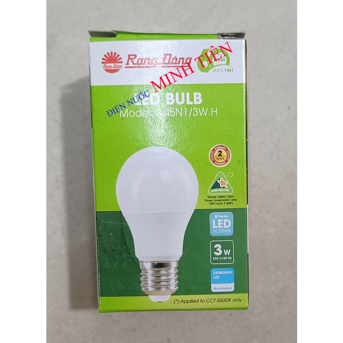 Bóng LED tròn, Bóng đèn LED BULB Tròn 3W, 5W, 7W, 9W Rạng Đông