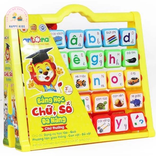 Bảng học chữ cái và số đa năng 5in1 cho bé Antona Made in Việt Nam