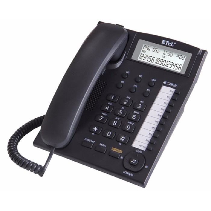 Điện thoại bàn chuông to, hiện số gọi đến -  Ktel 504- BH 12 tháng