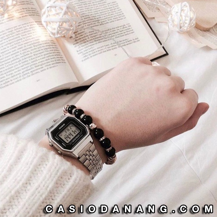 Đồng hồ nữ dây kim loại Casio chính hãng Anh Khuê LA680WA-1DF (28mm)