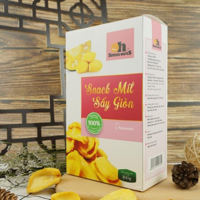 Snack Mít Sấy Giòn Smilenuts Hộp 300g