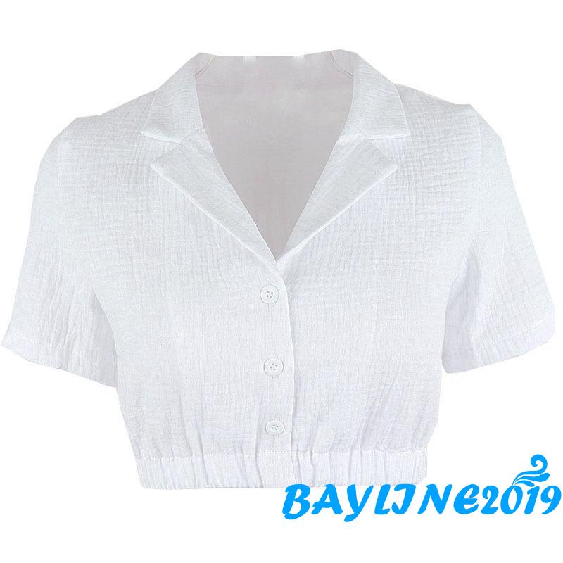 Áo croptop ôm dáng màu sắc đơn giản dành cho nữ