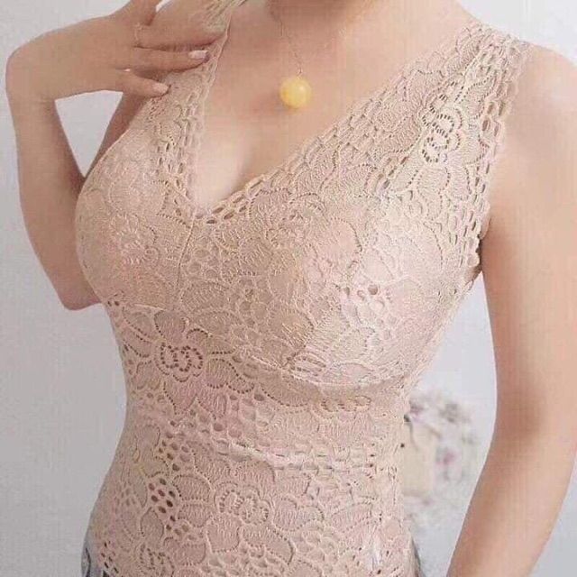 Áo bra ren hoa dáng dài K123