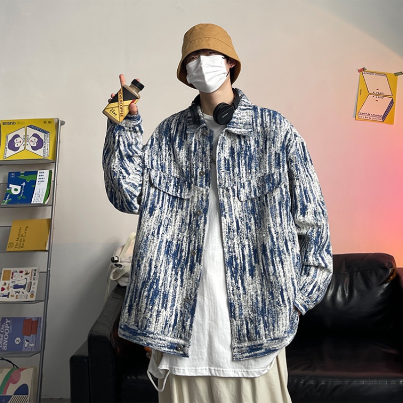 ♞AFF LIGA♞ Áo khoác dài tay dáng rộng thiết kế mới thời trang mùa xuân thu theo phong cách hàn quốc cho nam