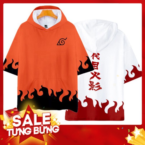 -HÀNG NHẬP KHẨU Áo hoodies có nón in hoạ tiết in phong cách phim Naruto 3D cá tính Liên hệ mua hàng 084.209.1989