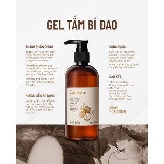 Gel tắm bí đao Cocoon 300ml
