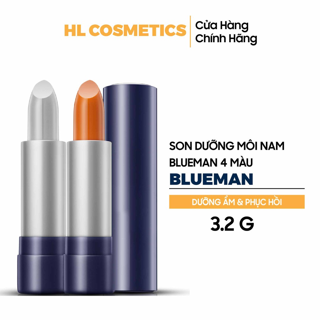 Son Dưỡng Có Màu Cho Nam BLUEMAN Chính Hãng Dưỡng Môi, Chống Khô Nứt | BigBuy360 - bigbuy360.vn