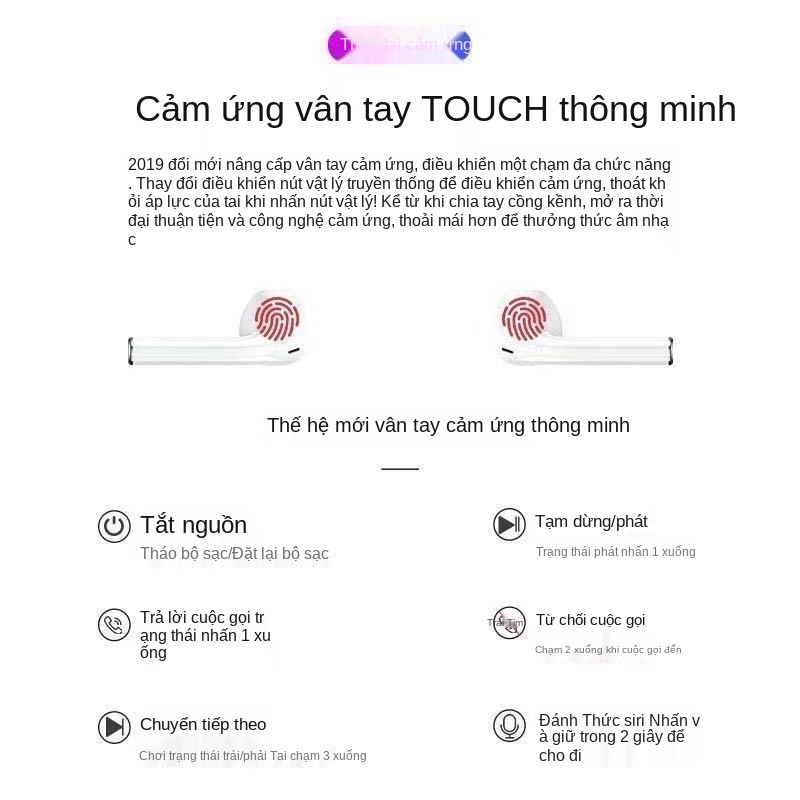 Tai nghe Bluetooth OPPO chính hãng true wireless hai r9r11r15r17Reno3a8a9a11 in-ear