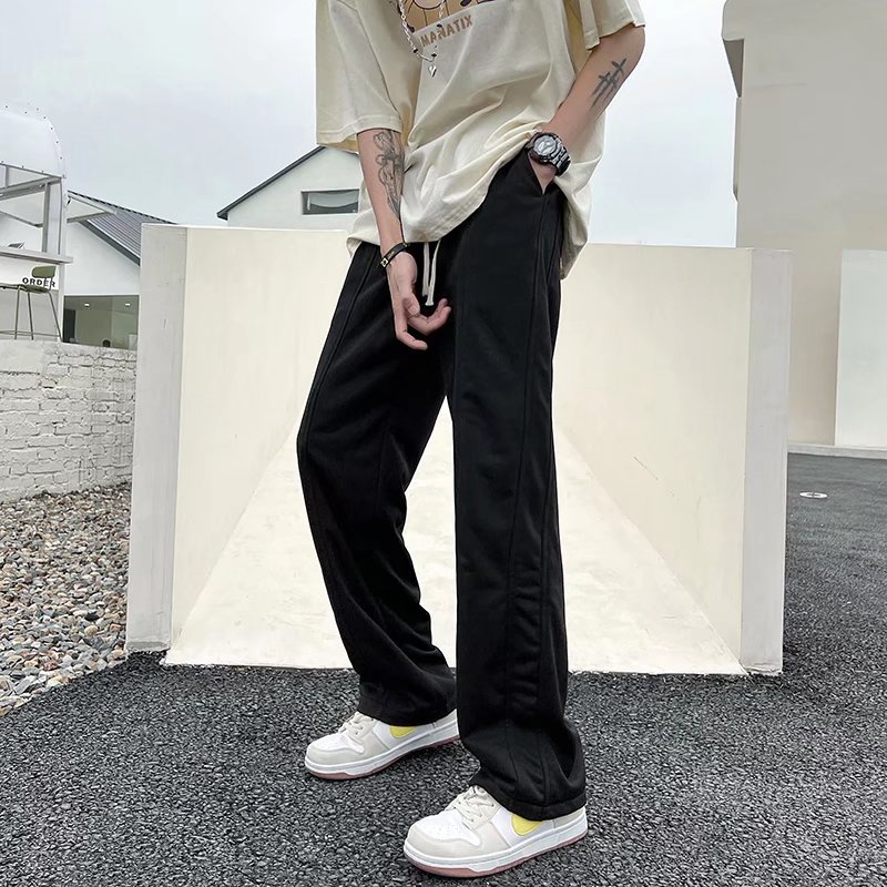 Quần Thể Thao Ống Rộng Màu Sắc Đơn Giản Dễ Phối Đồ Cho Nam Size S-3xl