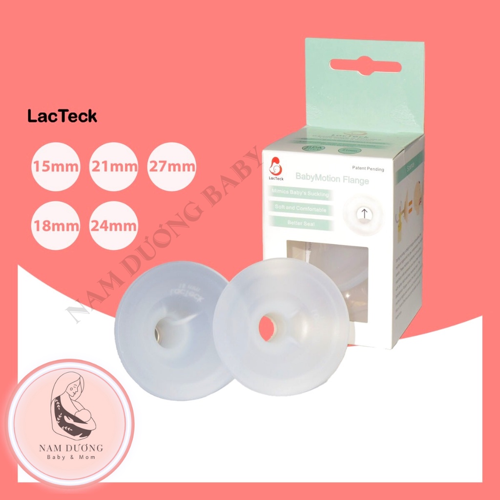 Phễu hút sữa Lacteck Baby Motion | Namduongbaby phân phối chính hãng [ Hàng nhập khẩu Mỹ ] [ Giá 1 đôi ]