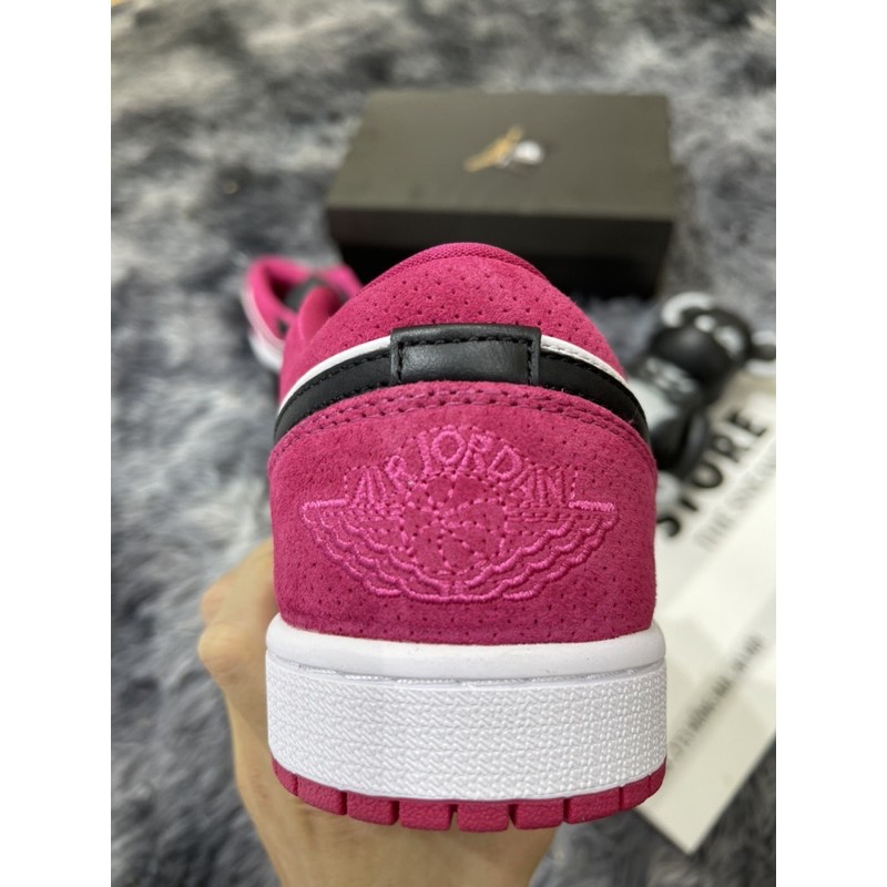 (like au) Giầy thể thao cổ ngắn black pink low hồng đen binz HOT(ảnh thật + full size)