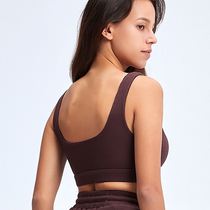 Áo ngực thể thao HOPPE FUMENG vải cotton không đường may nâng ngực cho nữ