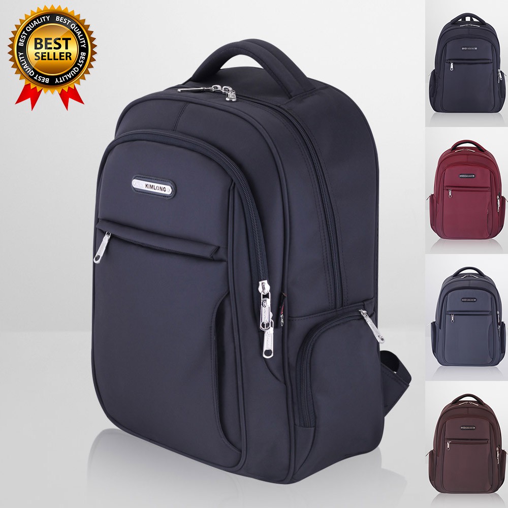 Balo laptop 15.6 inch, thiết kế thời trang, chất liệu siêu bền, chống thấm nước, có ngăn chống sốc laptop KL37 đen