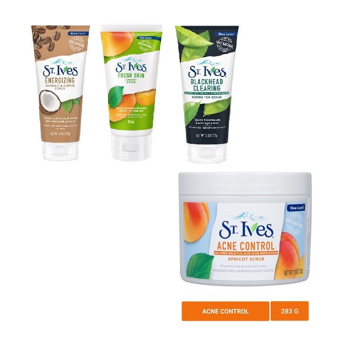 TẨY DA CHẾT BODY STIVES HƯƠNG MƠ 283G - SỮA RỬA MẶT ST.IVES 170g