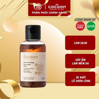 Nước Hoa Hồng Cấp Ẩm Làm Mềm Da Từ Nước Hoa Hồng Hữu Cơ The Cocoon Rose Water Toner 140ml