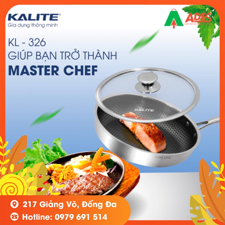 Chảo Inox Kalite KL-326 - HÀNG THÁI LAN - Bảo Hành Chính Hãng - NEW 2021