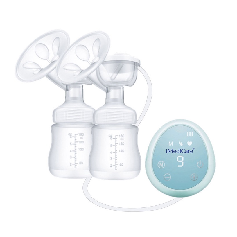 Máy hút sữa điện đôi Imedicare IBP-6D và 8D, máy hút sữa tiện lợi hút êm, không đau, tiếng ồn nhỏ - Bảo Hành 24 Tháng
