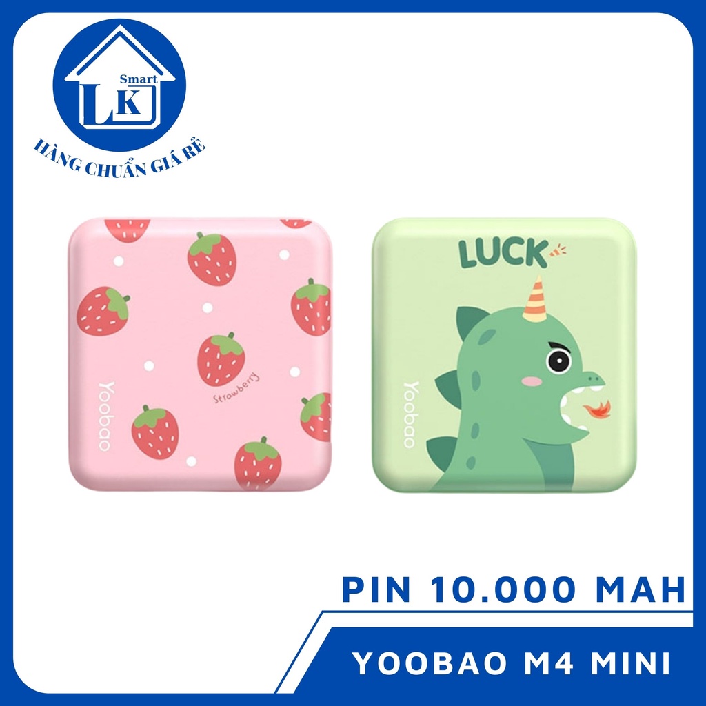 Sạc dự phòng Yoobao M4 Mini pin 10.000 mAH siêu xinh xắn nhỏ gọn