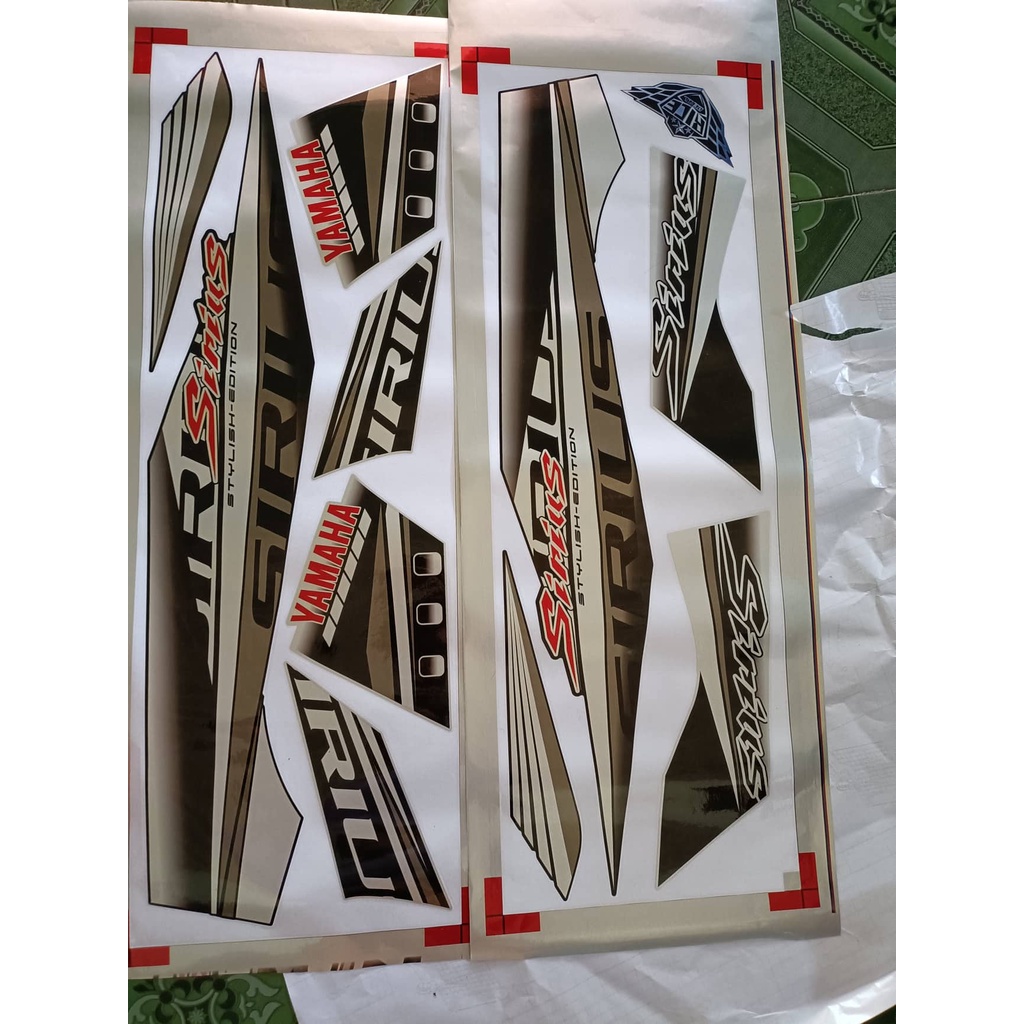 Tem rời candy sirius đen xám chữ đỏ