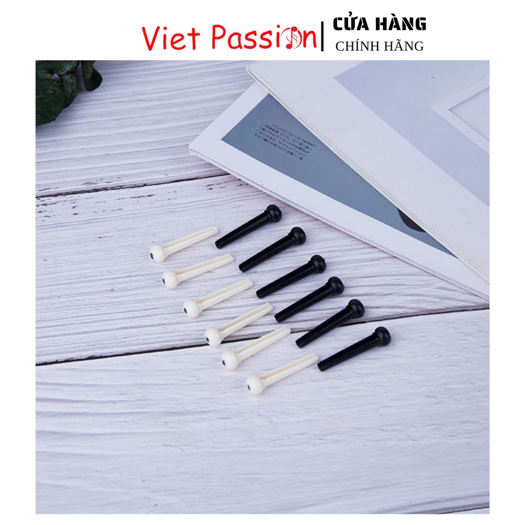 Chốt đàn nhựa cao cấp dành cho đàn guitar acoustic 1 chiếc Viet Passion