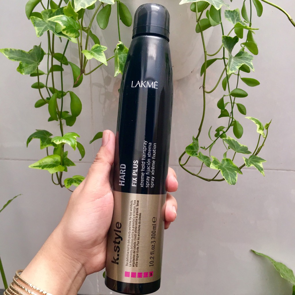 GÔM XỊT TẠO KIỂU RẤT CỨNG LAKME K-STYLE HARD FIX PLUS HAIRSPAY 300ML