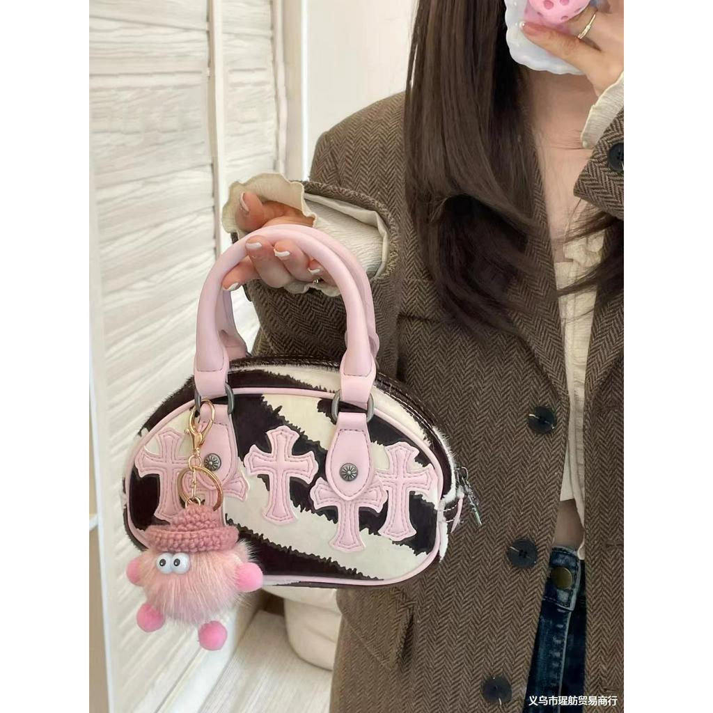 Túi Xách Tay Bằng Da Ngựa Thiết Kế Đơn Giản Phong Cách Mới Dễ Phối Đồ