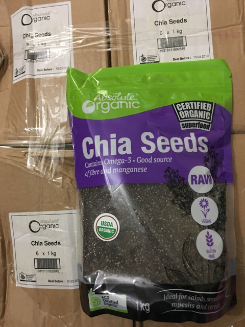 Hạt Chia Úc - 100g - Chia Seeds High In Omega 3 Absolute Organic