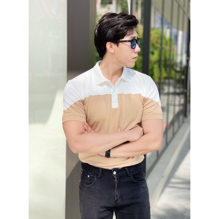 (HCM) ÁO THUN NAM CỔ TRỤ FORM ÔM BODY THỜI TRANG NAM CÁ TÍNH SIÊU HOT - THỜI TRANG LUXURY CHUẨN NÉT KME FASHION