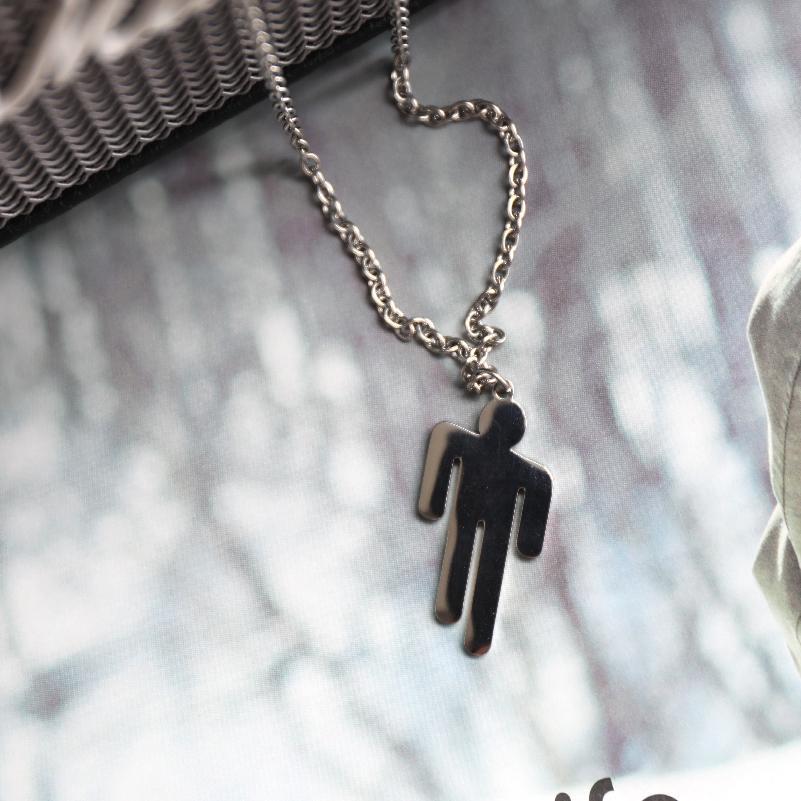 Dây chuyền thép titan có mặt phong cách Billie Eilish thời trang hip hop đường phố cho nam và nữ