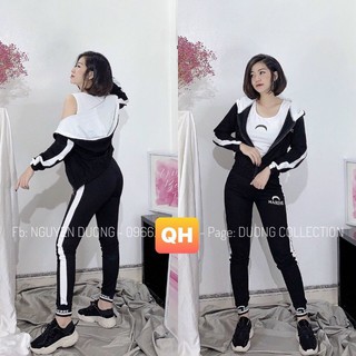 Bộ nỉ da cá 3 chi tiết