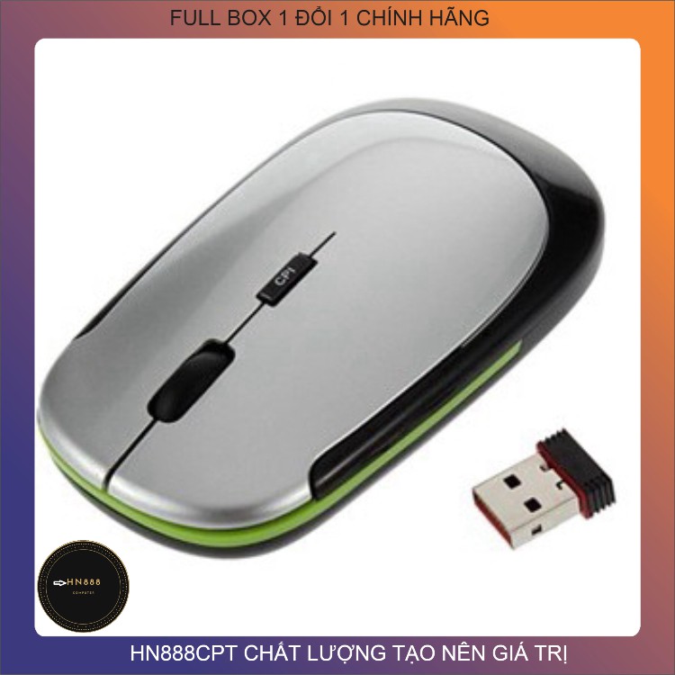 chuột không dây giá rẻ 2.4GHz, chuột không dây siêu nhỏ gọn giá rẻ[không bao gồm pin]
