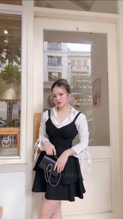 Set yếm+ sơ mi