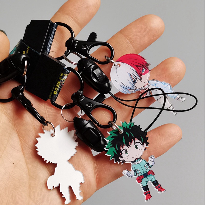Dây Đeo Cổ Gắn Điện Thoại / Thẻ ID / Thẻ ID Họa Tiết Hoạt Hình My Hero Academia Boku No Hero Academia 01N|Móc Khóa