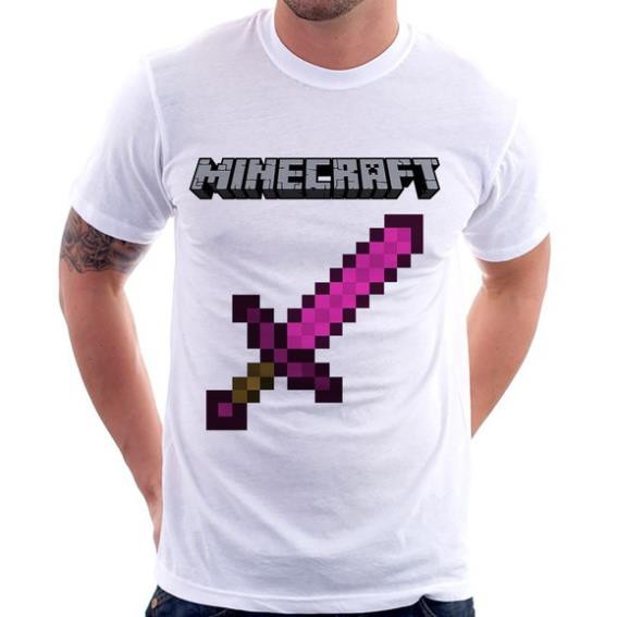 HOT SALE  Áo Thun minecraft Kiếm diamond Vải Thun Cotton Thái / áo cực chất