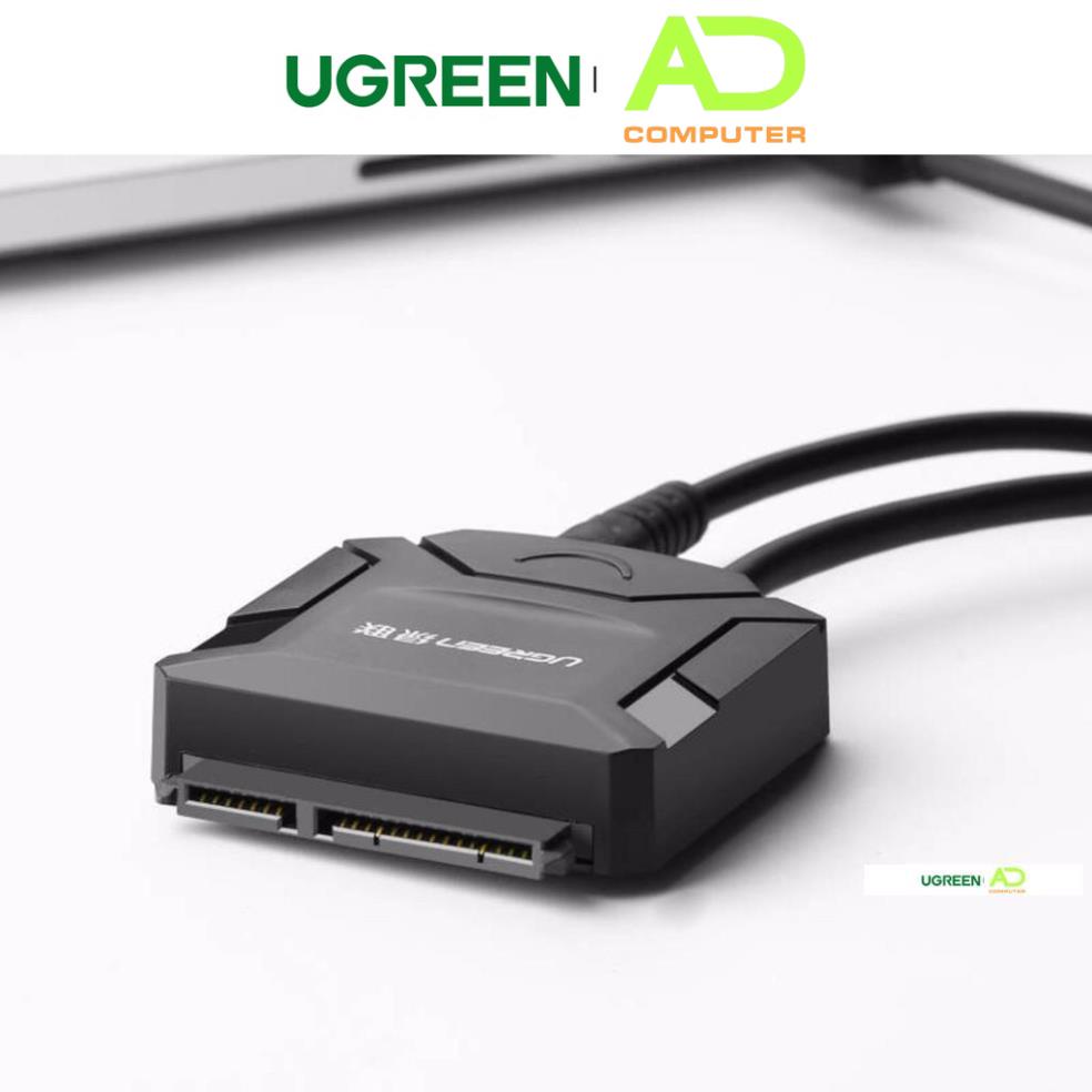 Dây chuyển đổi USB 3.0 sang SATA kèm dây nguồn 12V2A dài 50CM UGREEN CR108 ( 20231 cũ) 20611 20636